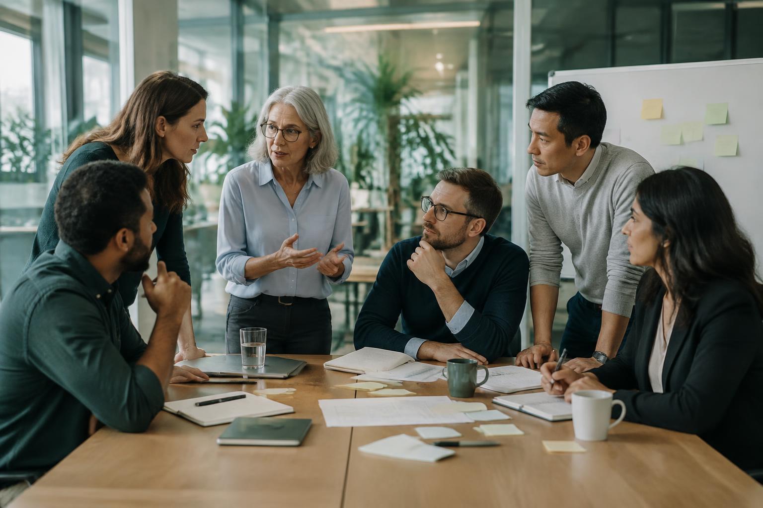 Team im gemeinsamen Workshop